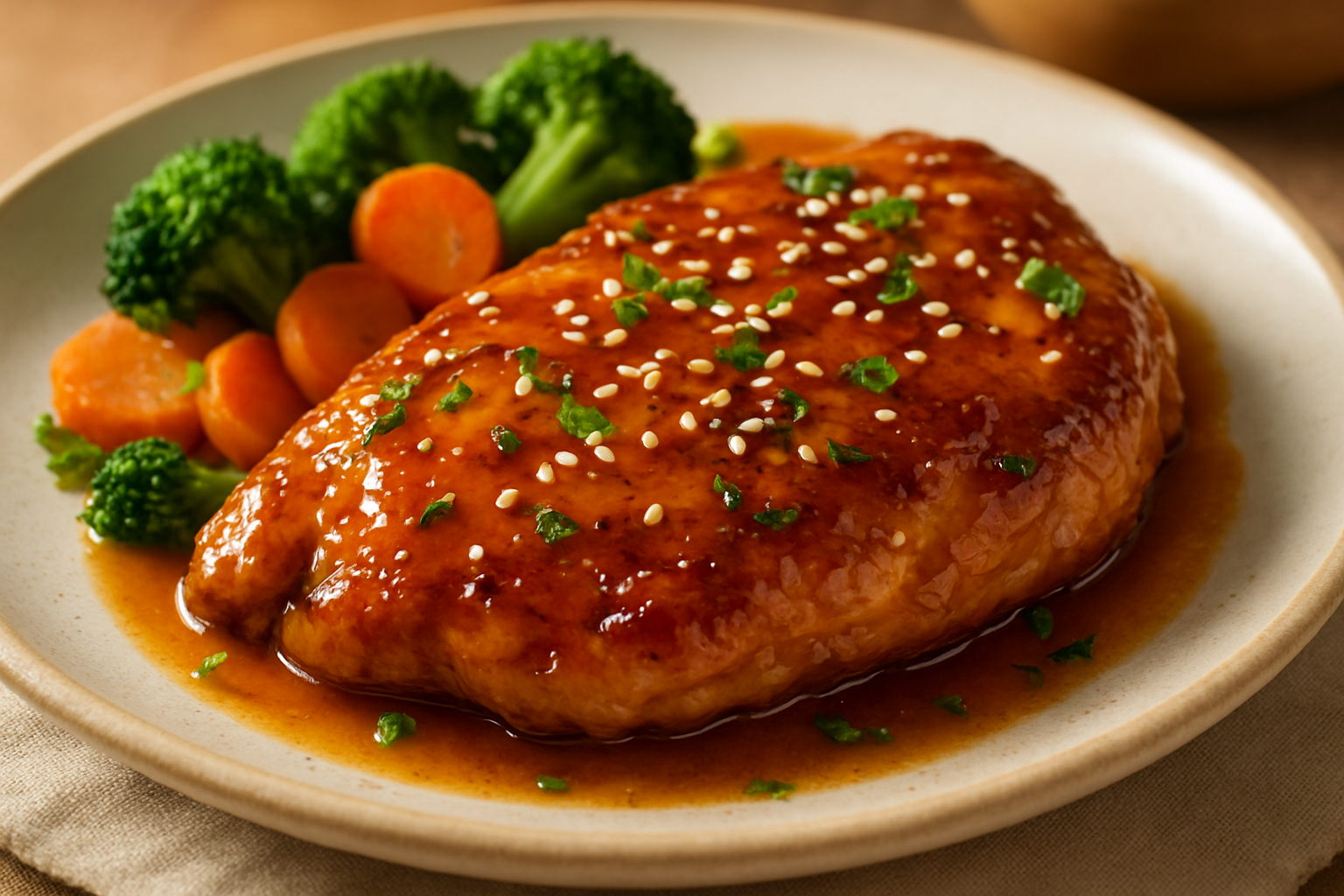 Honey Glazed Chicken Chop